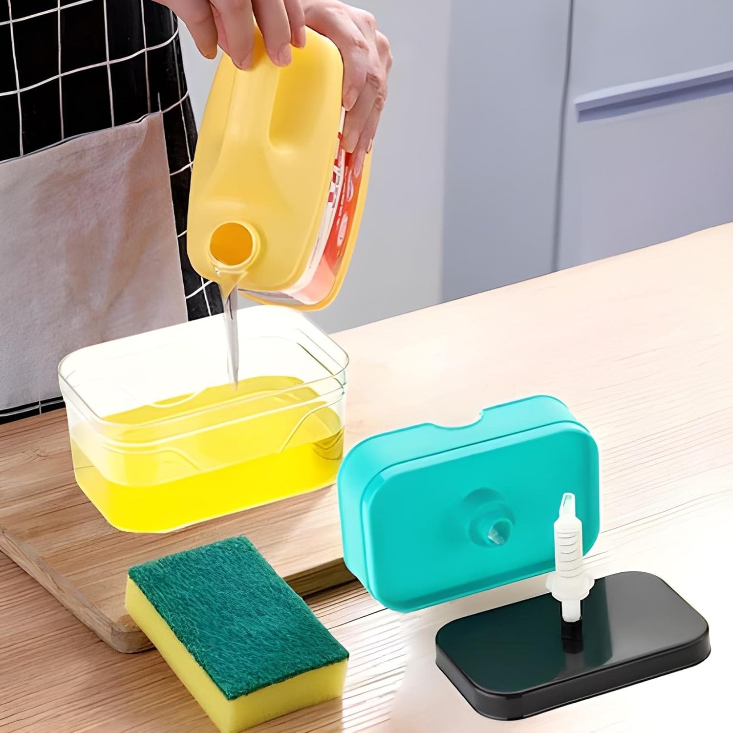 Elegant 2-in-1 Soap Dispenser & Sponge Holder