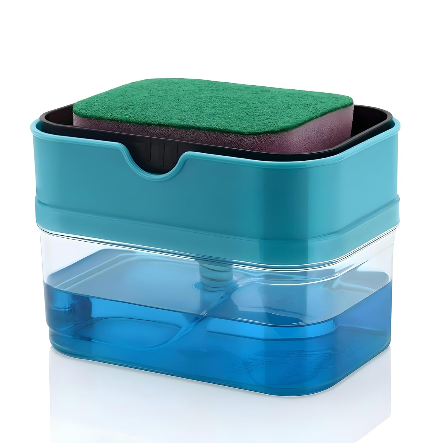 Elegant 2-in-1 Soap Dispenser & Sponge Holder